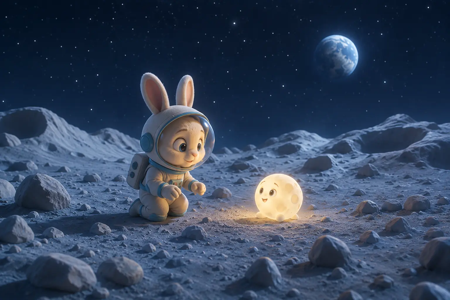 Wide intro: Establish the moon world
