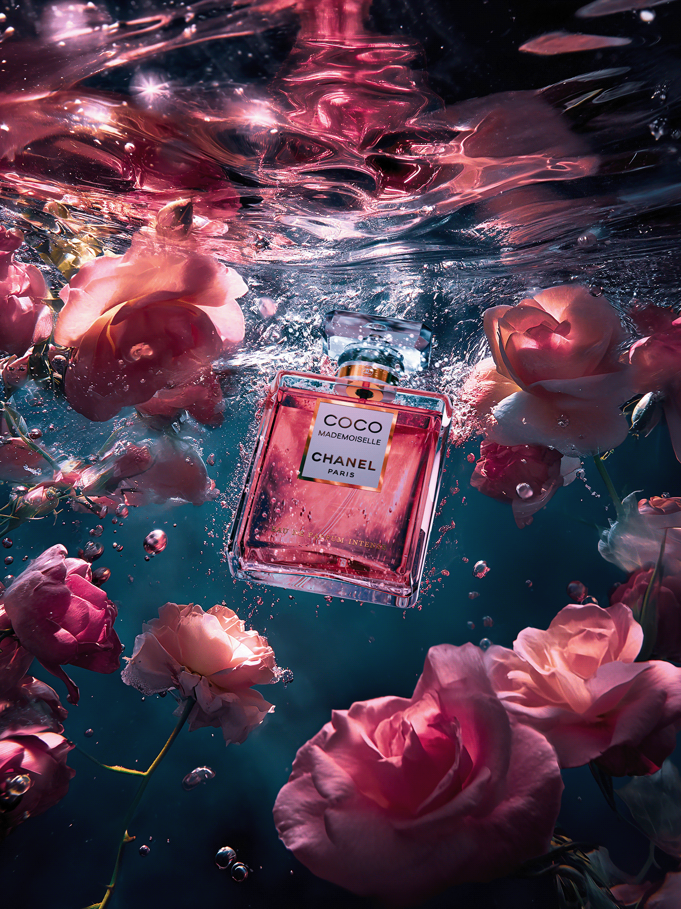 Luxury Rose Perfume Underwater Splash Genflow テンプレートプレビュー
