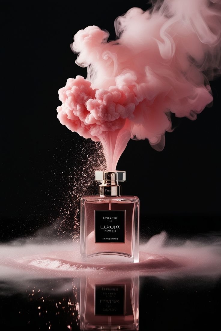 Luxury Perfume Pink Smoke Burst Genflow テンプレートプレビュー