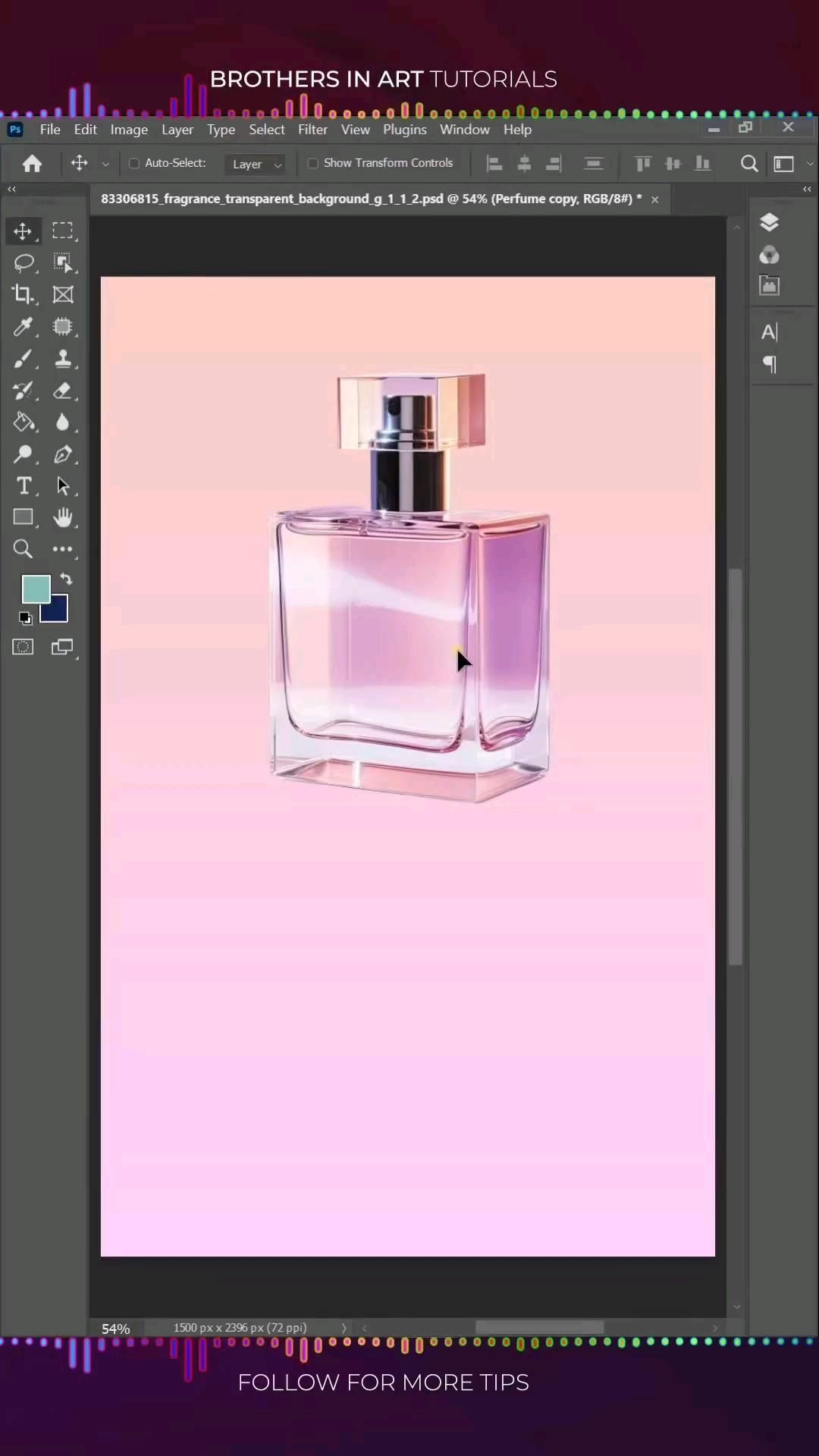 Minimal Pink Perfume Product Ad Genflow template preview