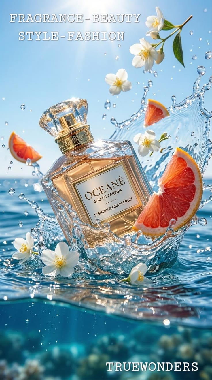 Citrus Jasmine Perfume Ocean Splash Genflow template preview