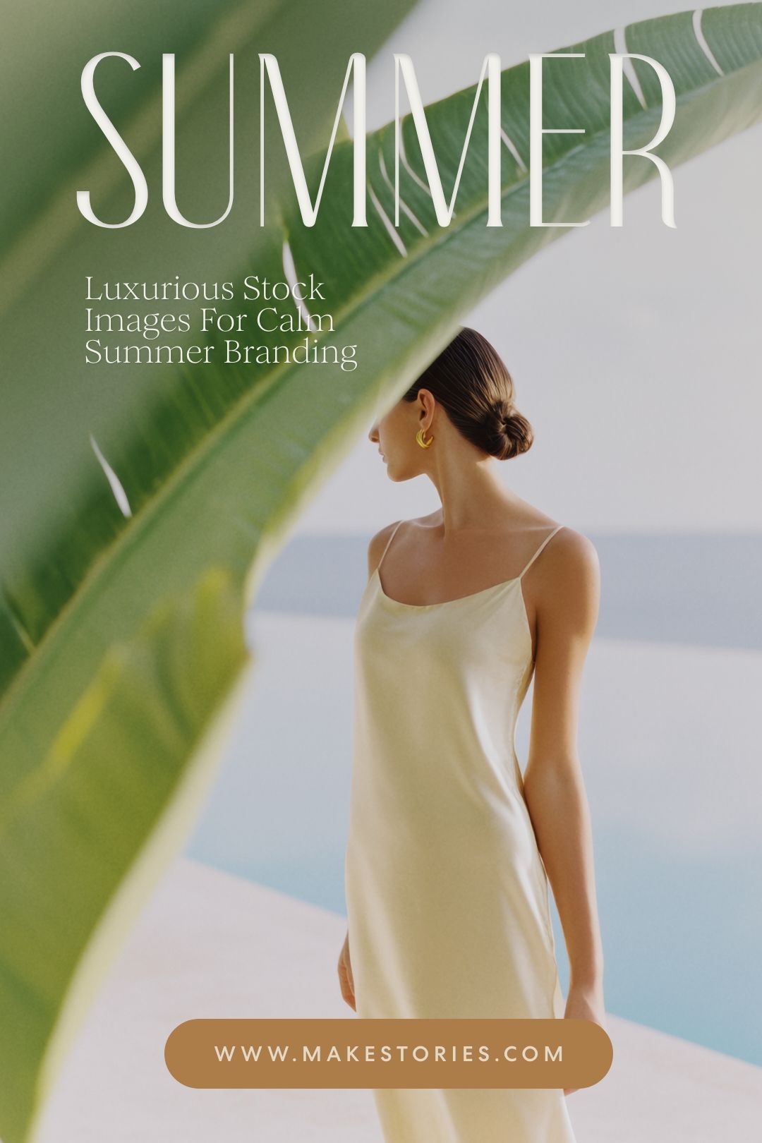 Luxury Poolside Summer Fashion Ad Genflow template preview