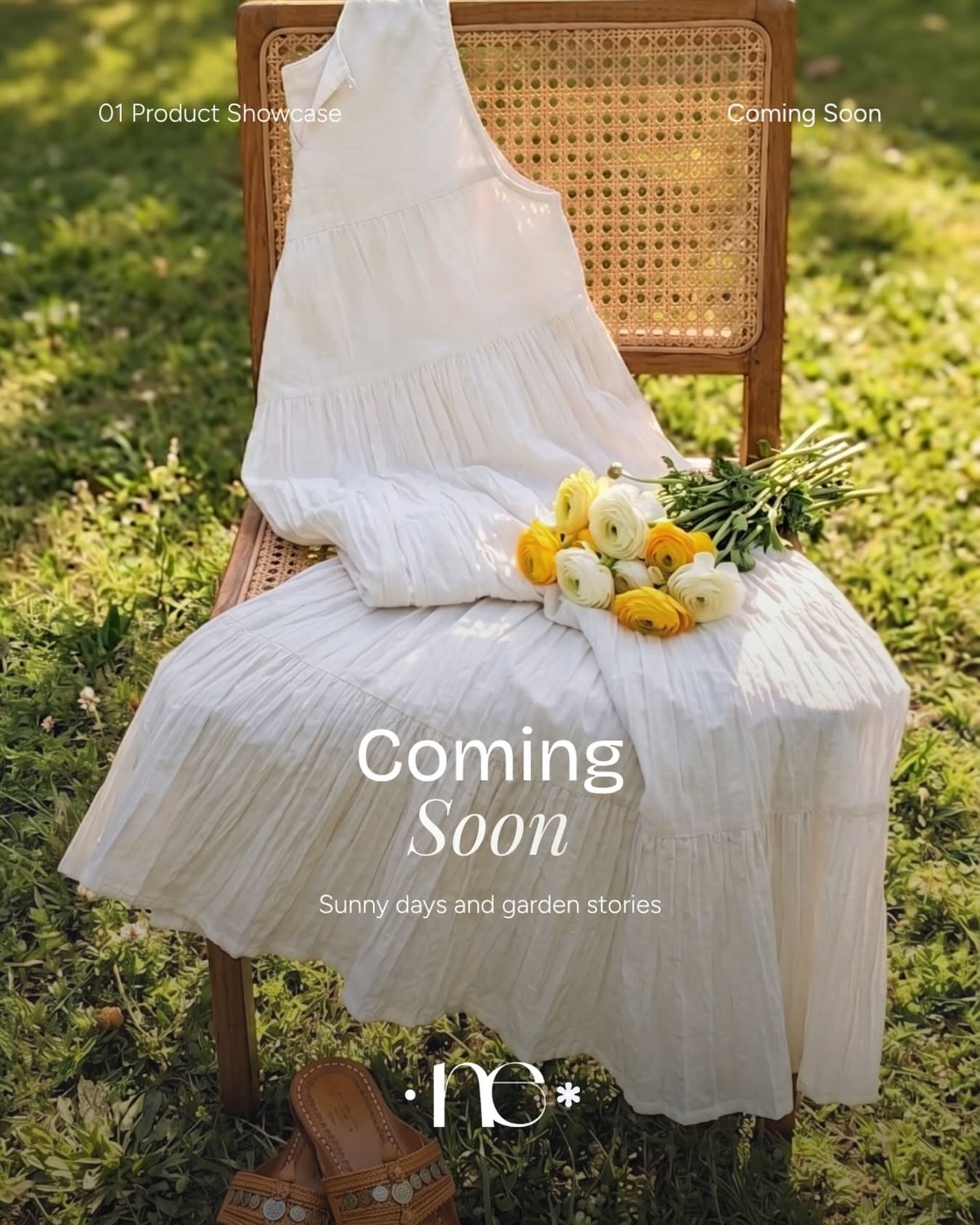 Sunny Garden Dress Product Showcase Genflow template preview