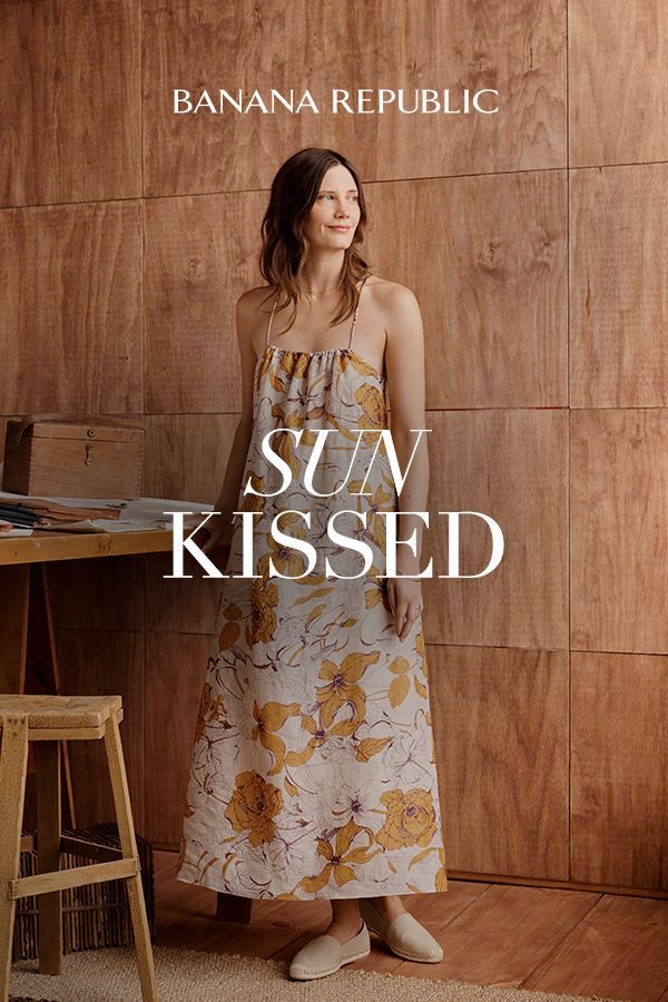 Sun Kissed Floral Dress Editorial Genflow template preview