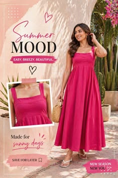 Breezy Summer Dress Resort Campaign Genflow template preview