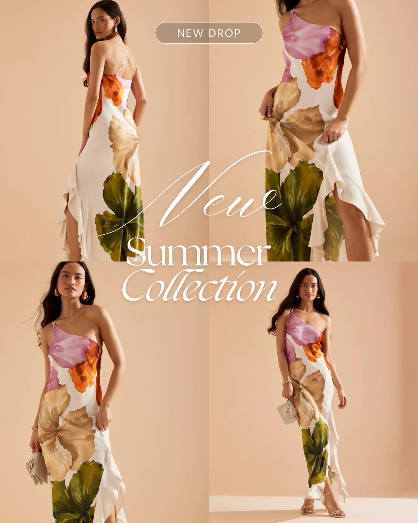 Elegant Floral Summer Dress Campaign Genflow template preview