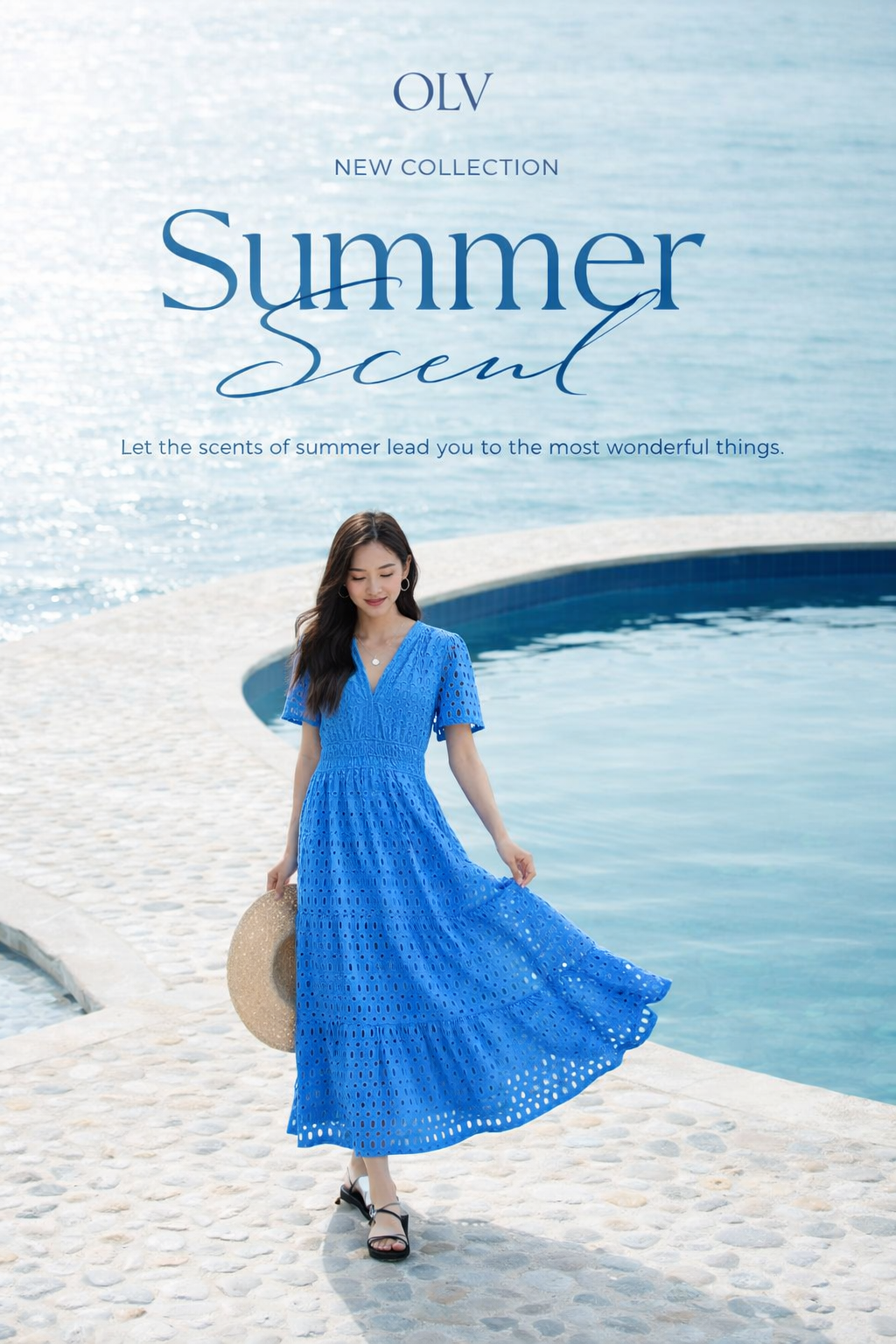 Seaside Summer Dress Fashion Ad Genflow template preview
