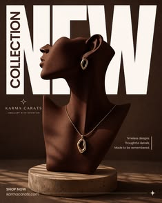 Luxury Pendant Necklace Pedestal Ad Genflow 模板預覽