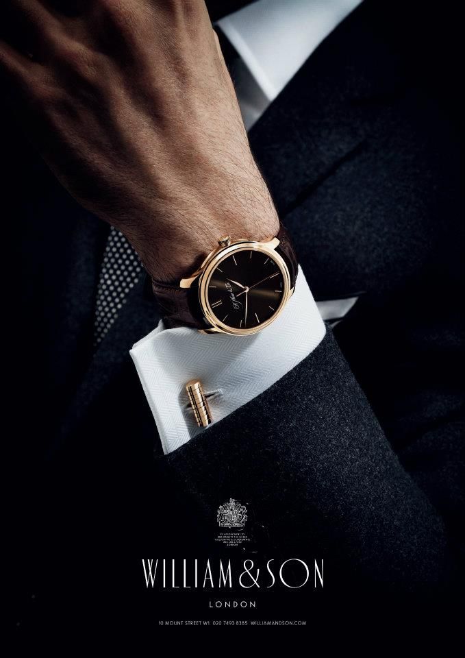 Luxury Gold Watch Suit Portrait Genflow template preview