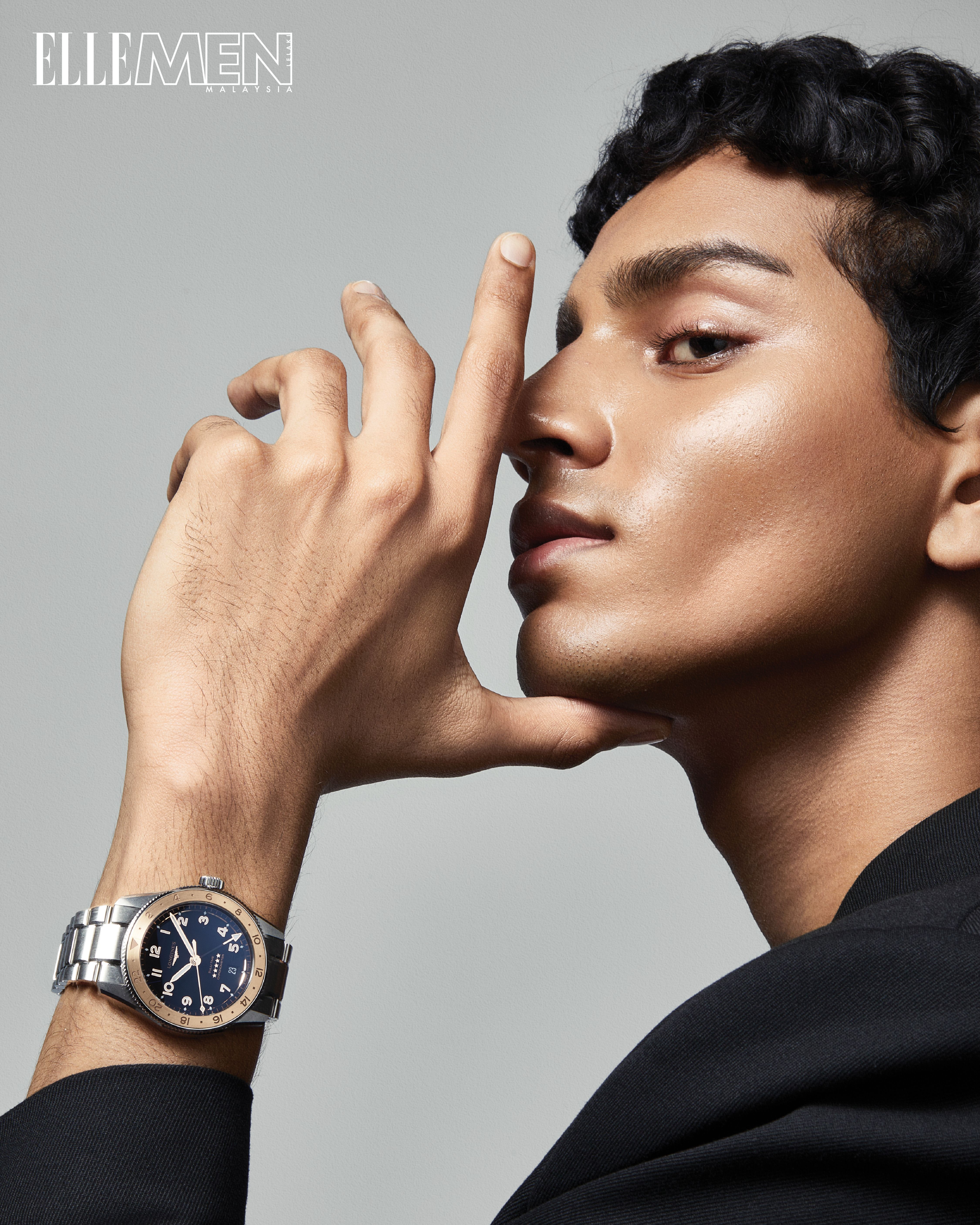 Luxury Mens Watch Editorial Pose Genflow template preview
