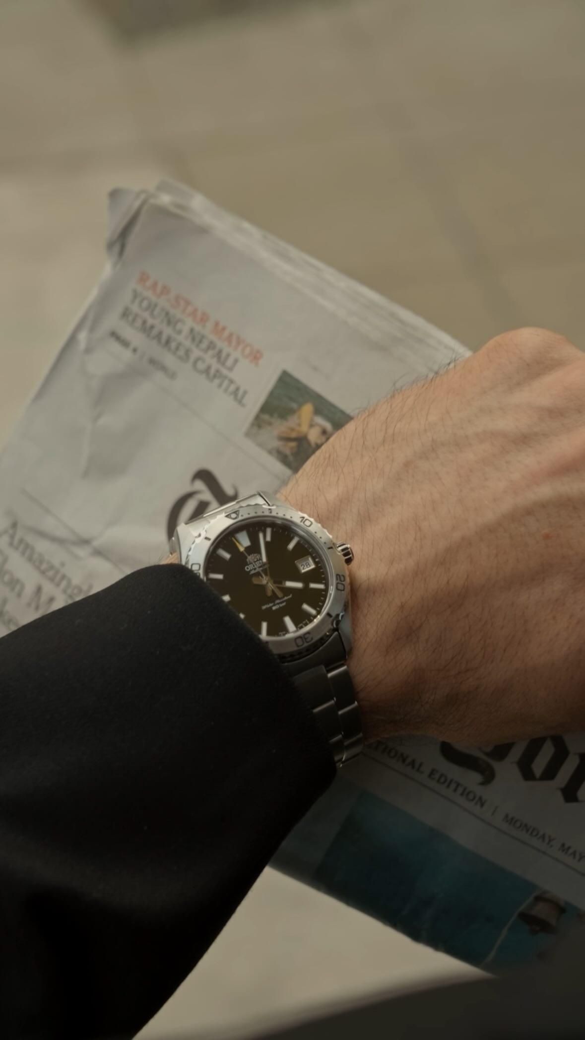 Luxury Wristwatch Morning Newspaper Moment Genflow template preview