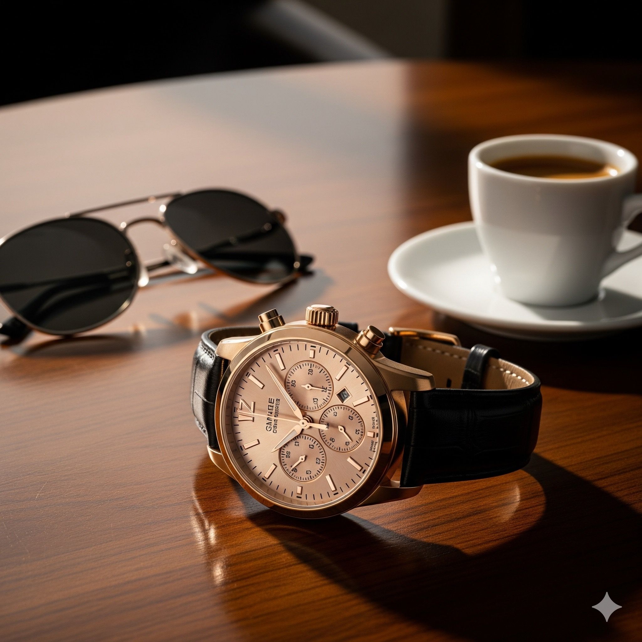 Luxury Watch Coffee Table Lifestyle Genflow template preview