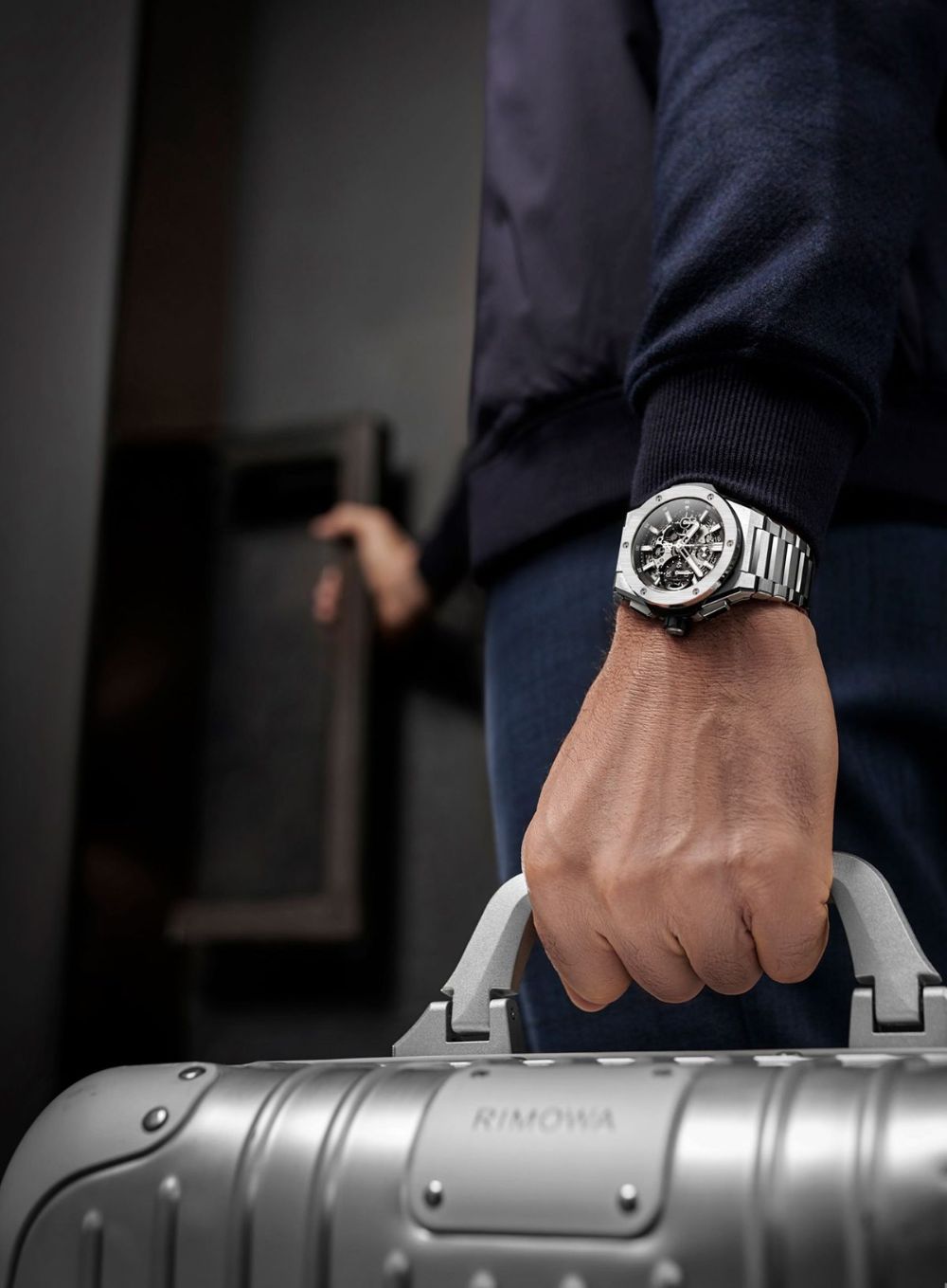 Luxury Watch Business Travel Closeup Genflow template preview