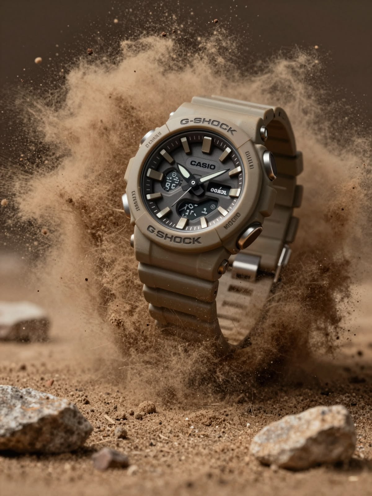 Rugged Desert Sand Burst Watch Genflow template preview