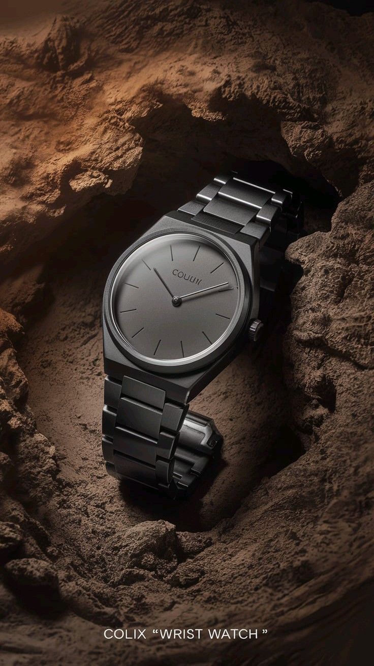 Luxury Steel Watch In Desert Cave Genflow template preview