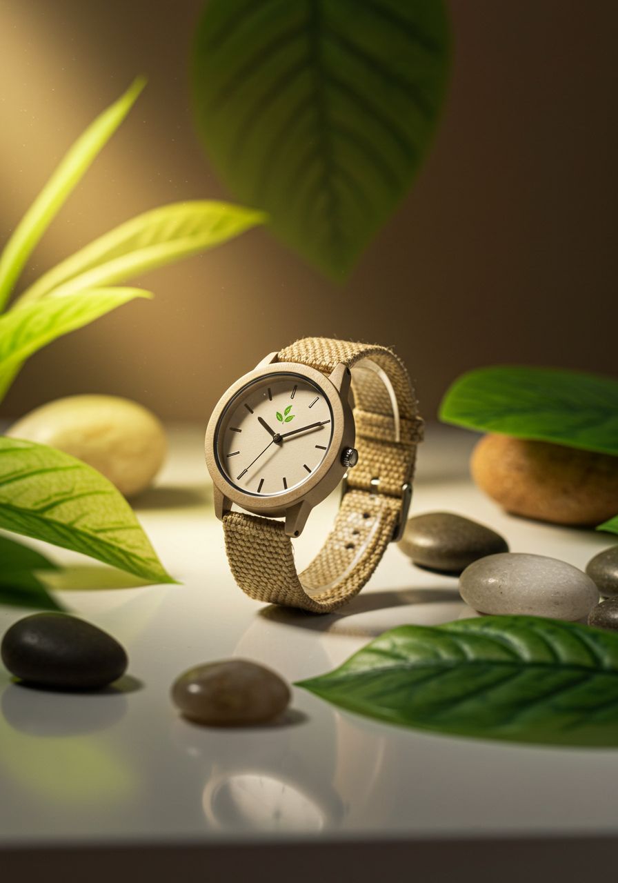 Eco Friendly Watch In Zen Garden Genflow template preview