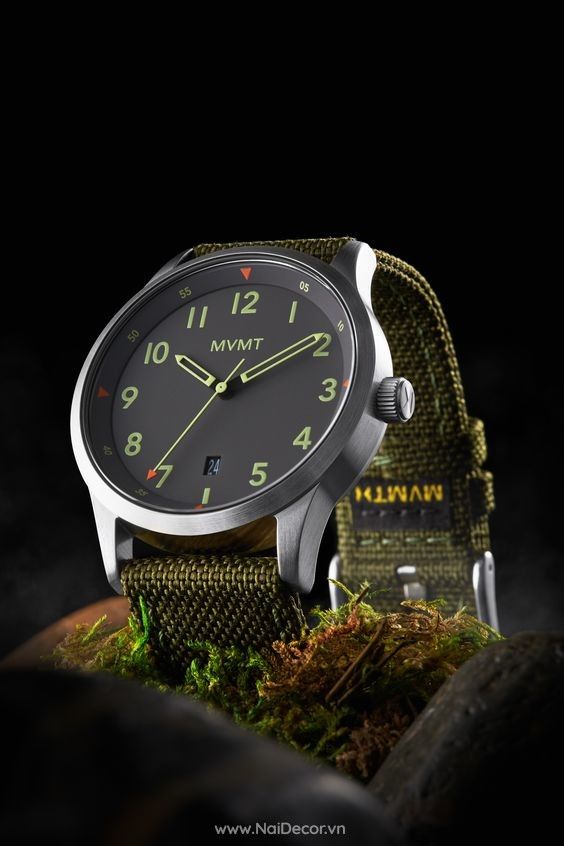 Rugged Outdoor Watch Moss Product Shot Genflow template preview
