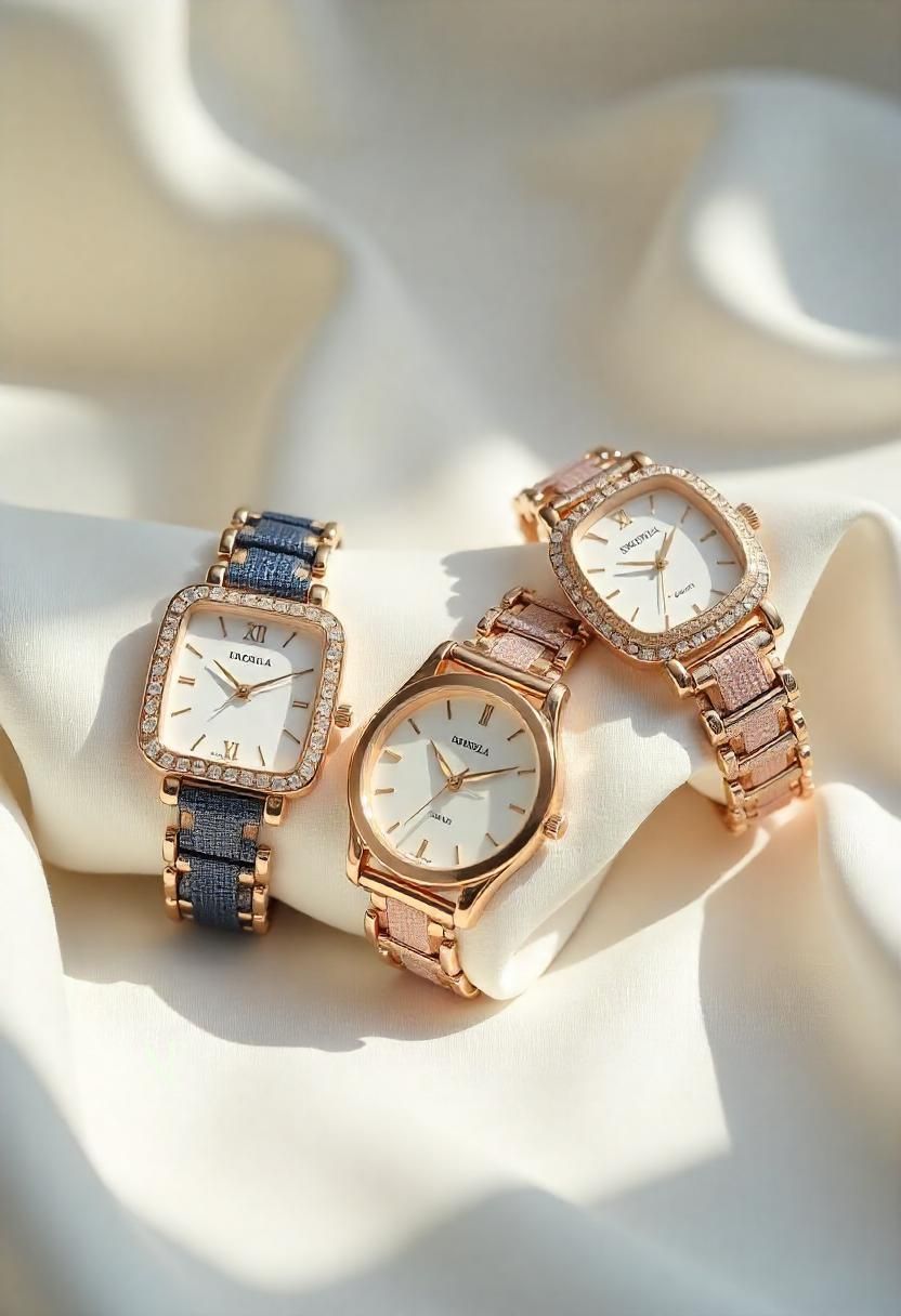 Elegant Luxury Watches On Silk Genflow template preview