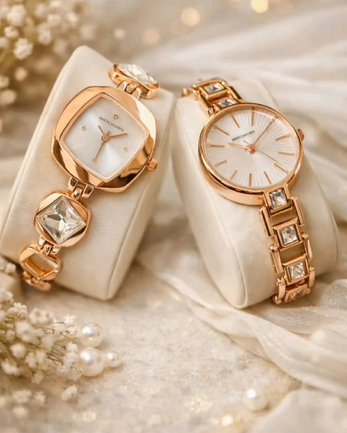 Luxury Gold Watches Soft Glam Scene Genflow template preview
