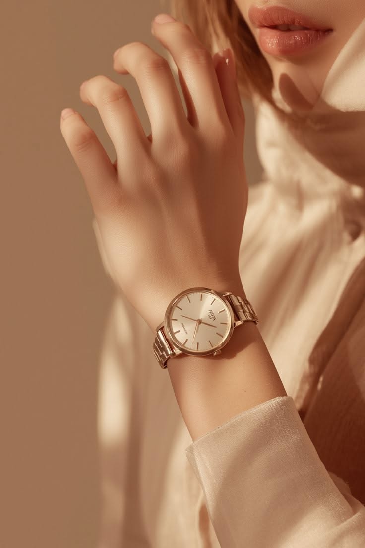 Warm Minimalist Luxury Watch Closeup Genflow template preview