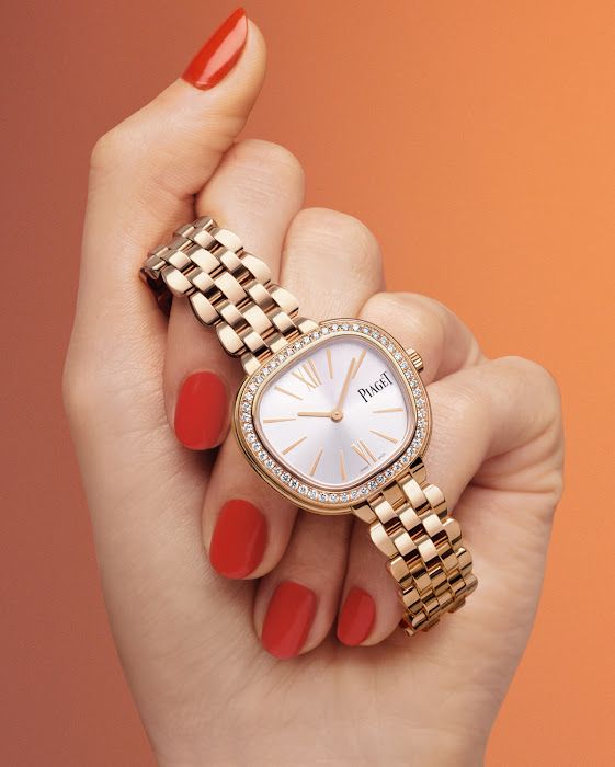 Luxury Gold Watch In Manicured Hand Genflow template preview