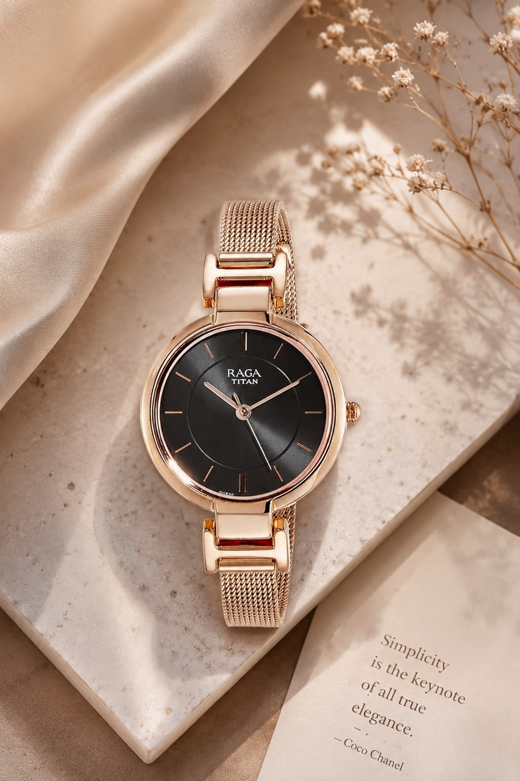 Luxury Gold Watch Marble Elegance Genflow template preview