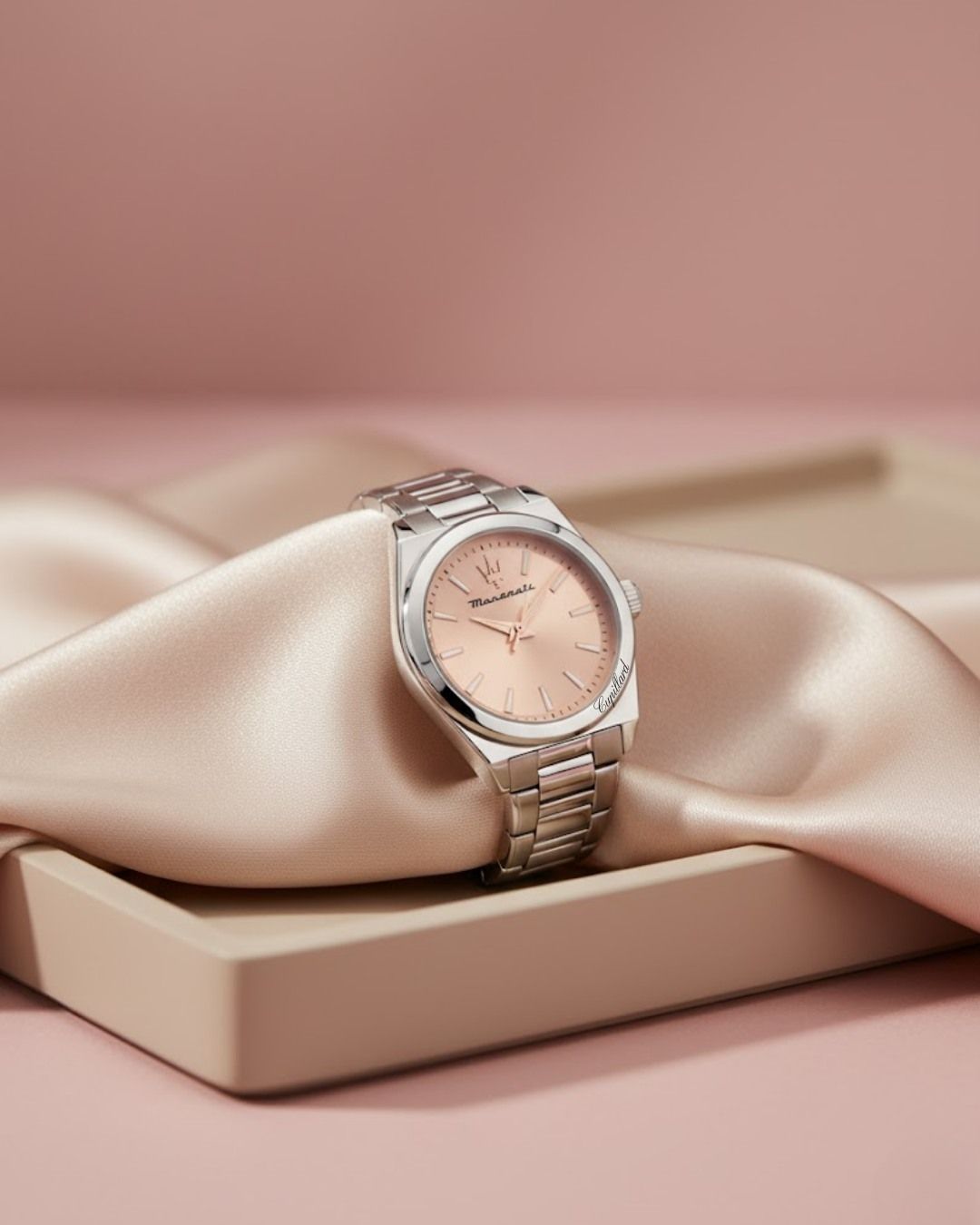 Luxury Wristwatch On Silk Display Genflow template preview