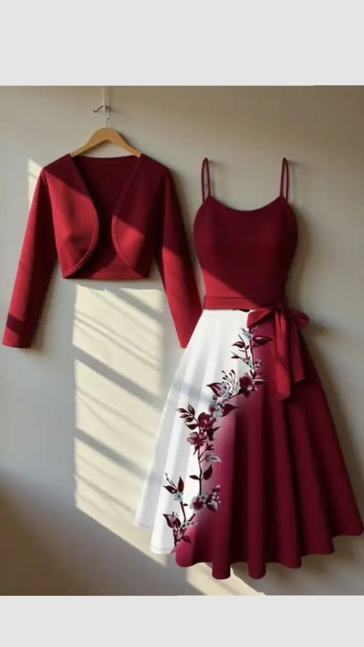 Sunlit Red And White Fashion Set Genflow 模板预览