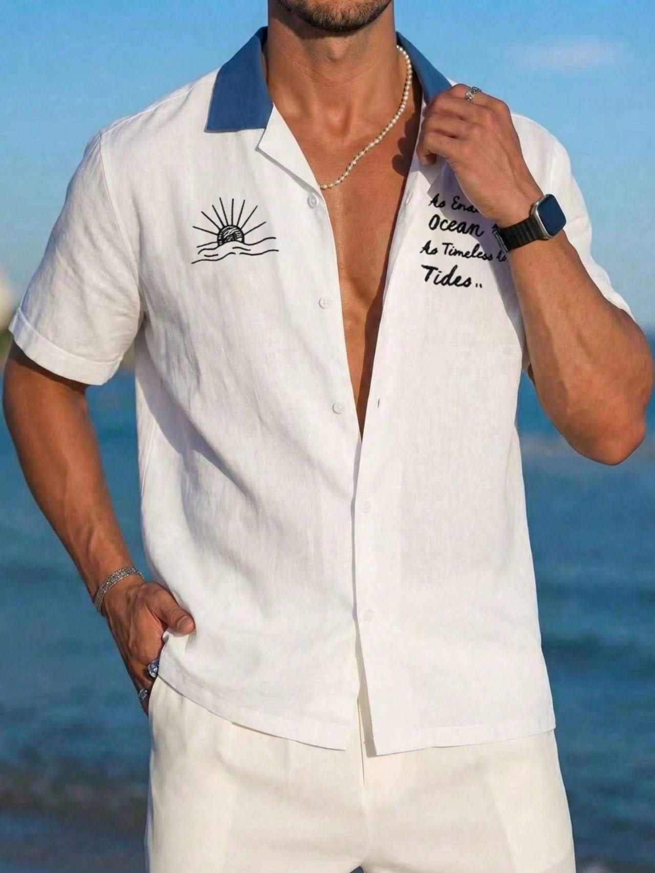 Mens Beach Resort Fashion Shoot Genflow template preview