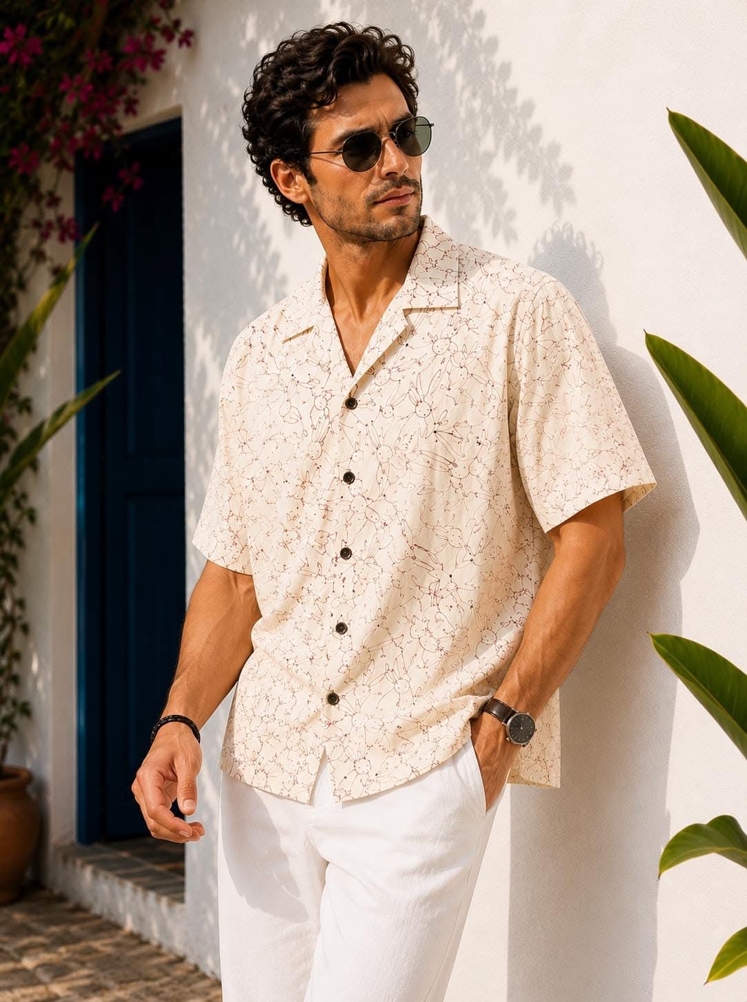 Sunlit Mediterranean Summer Menswear Genflow template preview