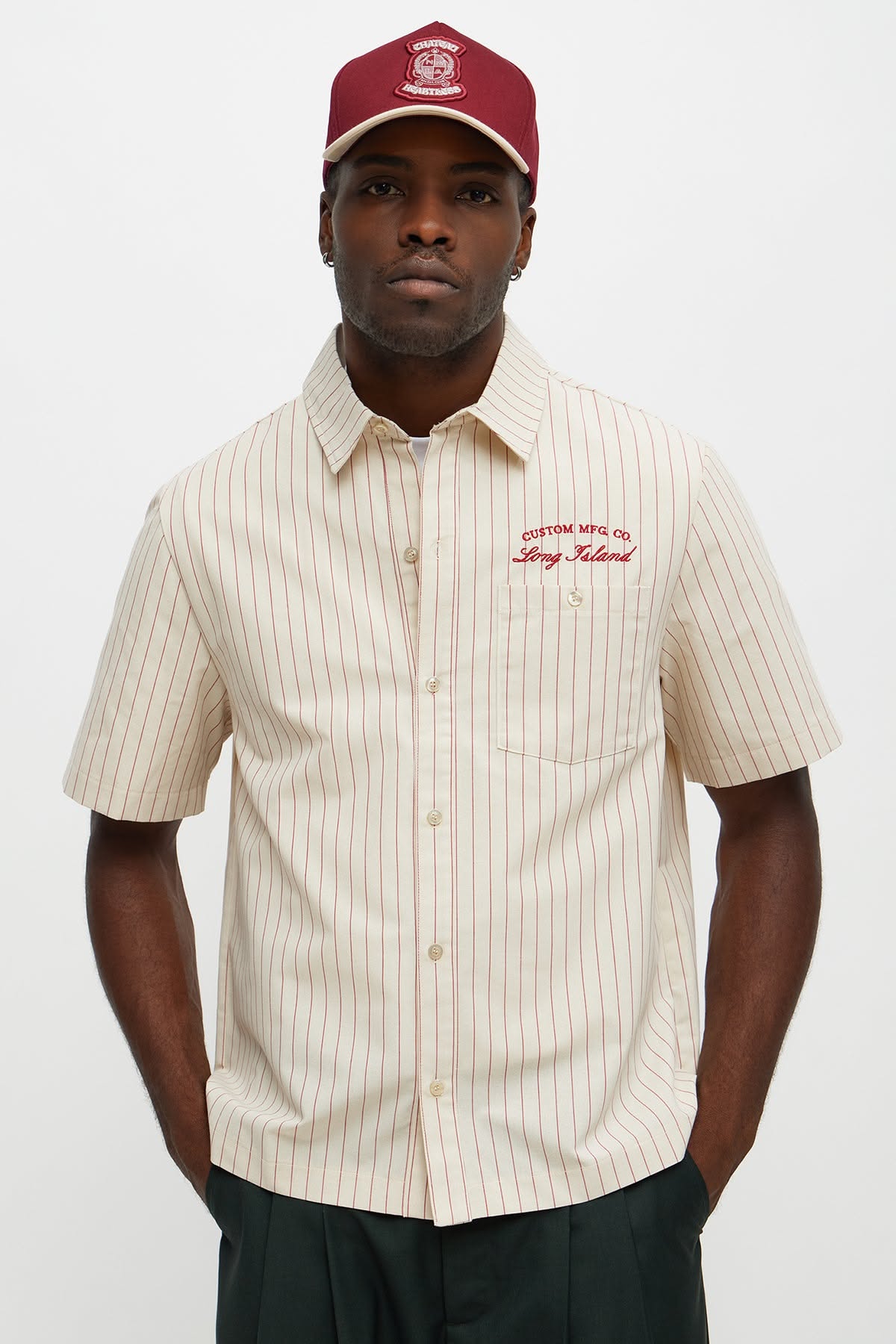 Casual Striped Shirt Studio Fashion Genflow template preview