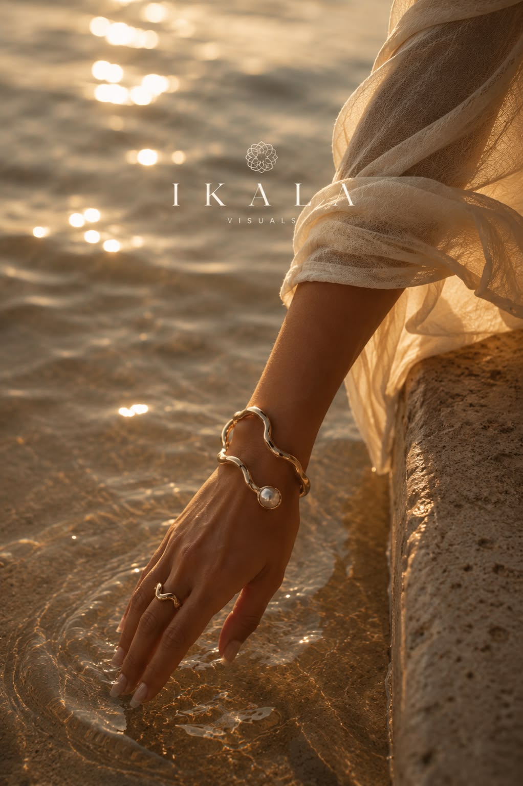 Golden Hour Seaside Jewelry Elegance Genflow template preview