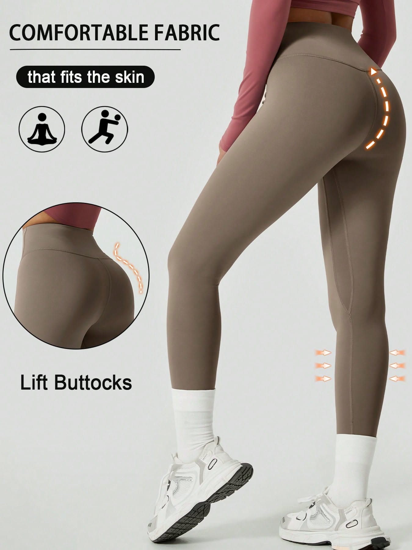 Women'S Soft, Skin-Tight Yoga Leggings, Elastic & Creative Design Generator Genflow template preview
