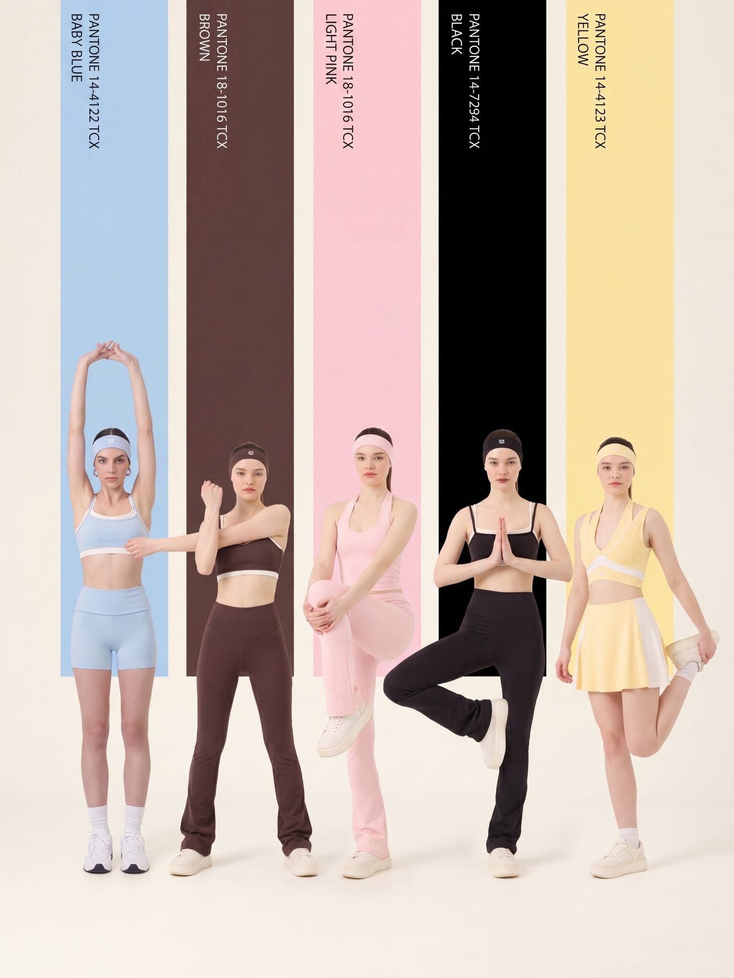 Four Young Women Are Posing In Front Of A Creative Design Generator Genflow 模板预览