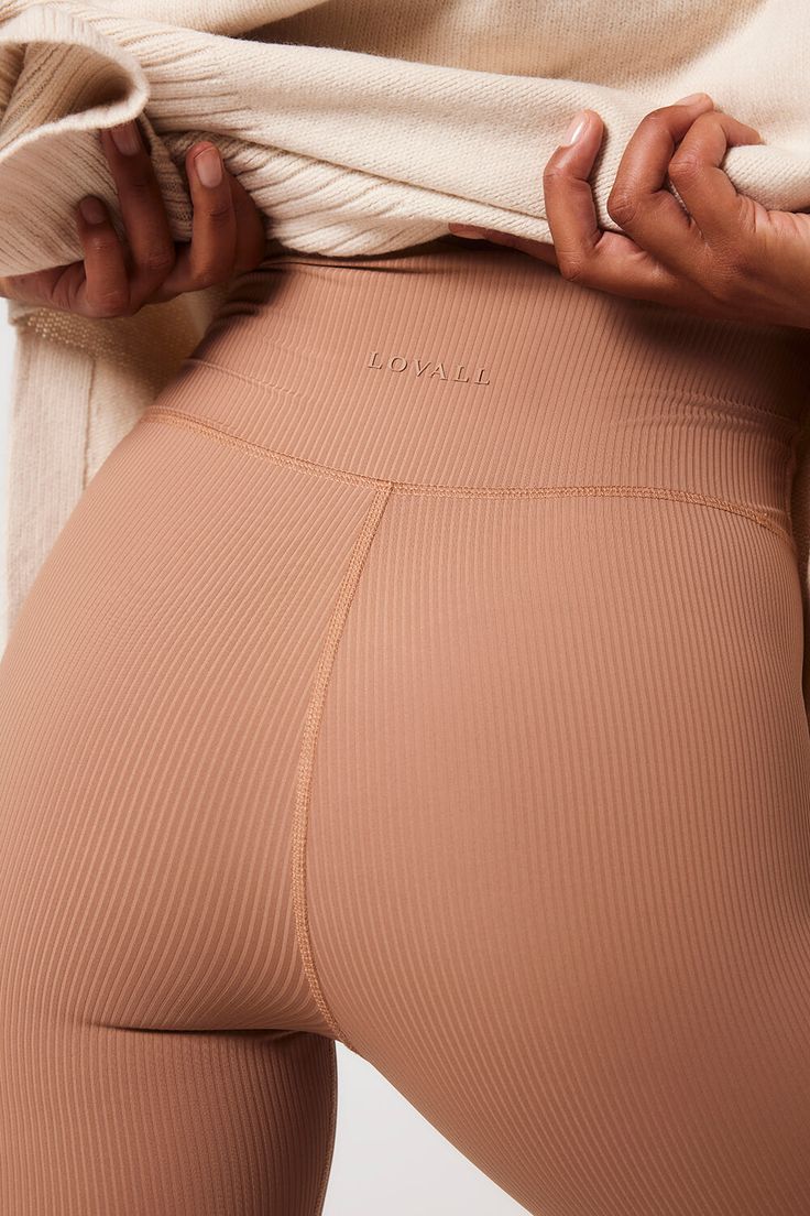 Ribbed Leggings - Cappuccino - 8 / Petite Creative Design Generator Genflow template preview