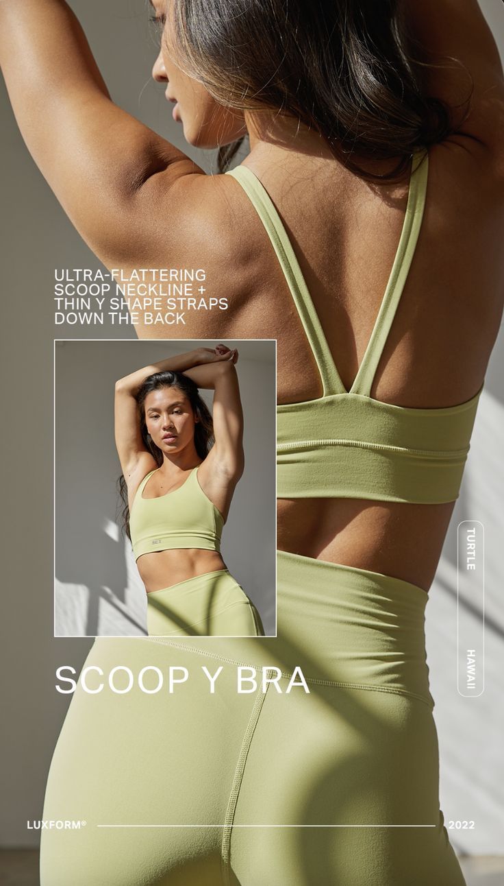 The Back Of A Woman'S Bra Top And Leggings In Light Creative Design Generator Genflow template preview