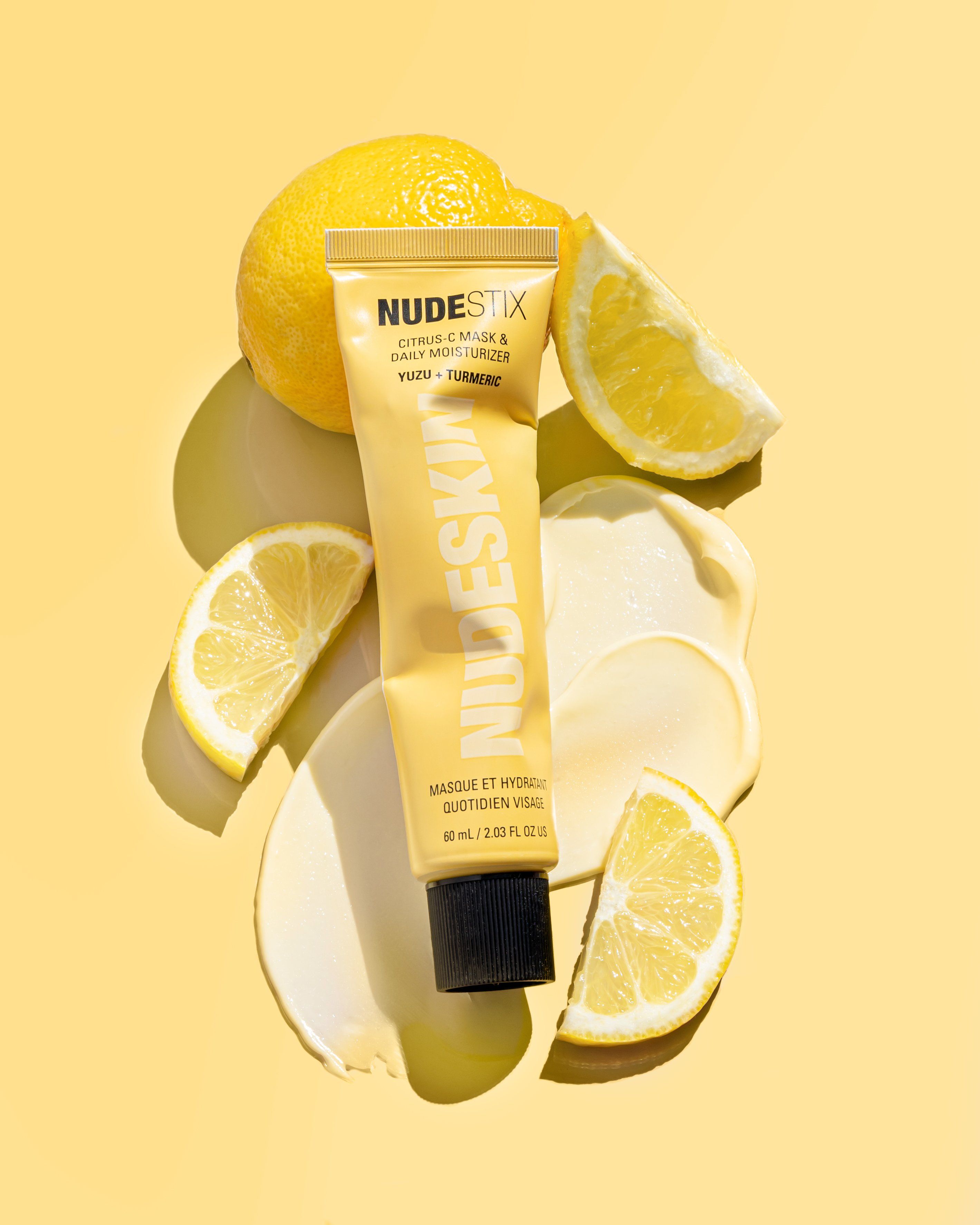 Hydrating Moisturizer | Citrus-c Mask & Daily Face Moisturizer | NUDESKIN Creative Design Generator Genflow template preview