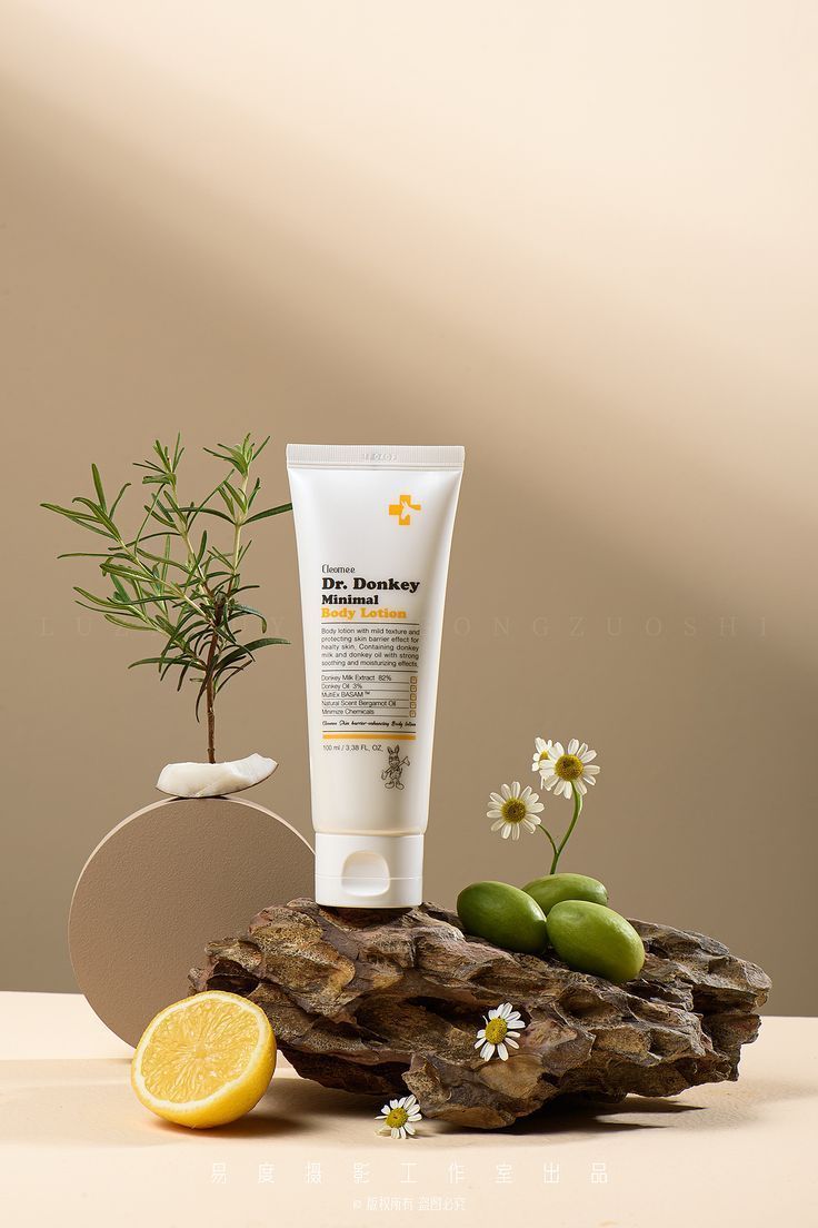 This May Contain: An Assortment Of Skin Care Products Including Lemons And Olives Creative Design Generator Genflow テンプレートプレビュー
