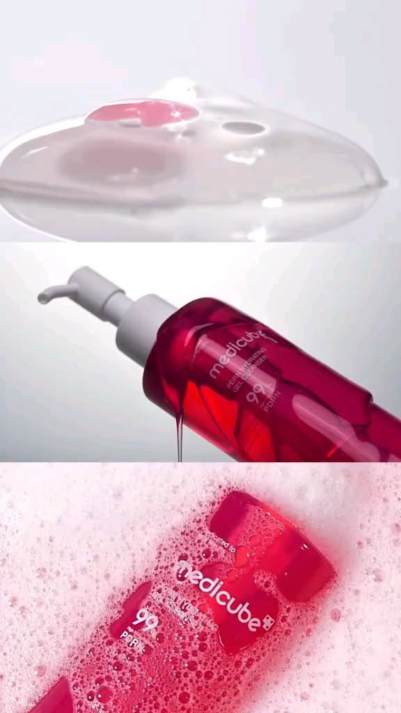 This May Contain: The Bottle Is Full Of Liquid And It's Next To An Object With Bubbles On Creative Design Generator Genflow template preview