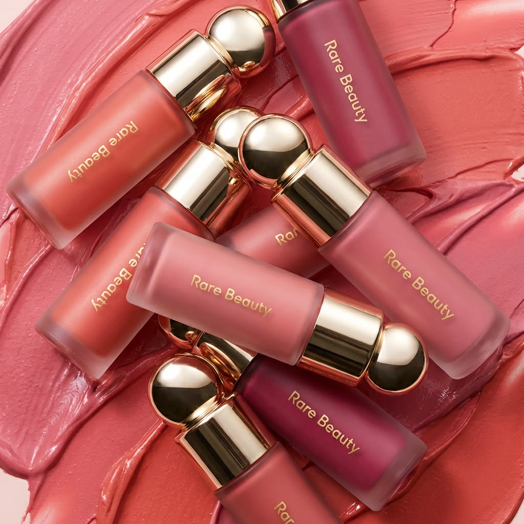 Rare Beauty Soft Pinch Liquid Blush Silky And Glide On Smoothly Long Lasting Plump Makeup Creative Design Generator Genflow template preview