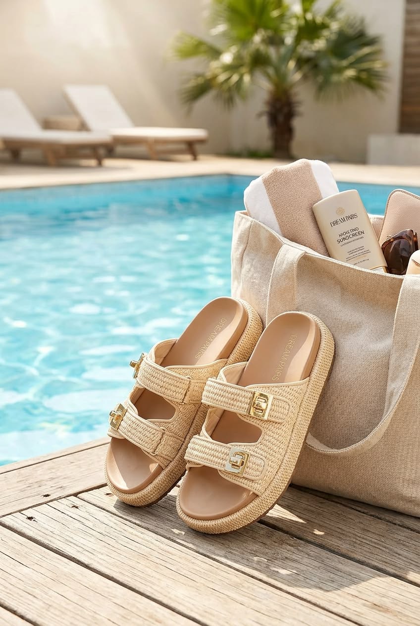 Summer Sandal Photo 0098 Creative Design Generator Genflow 模板预览