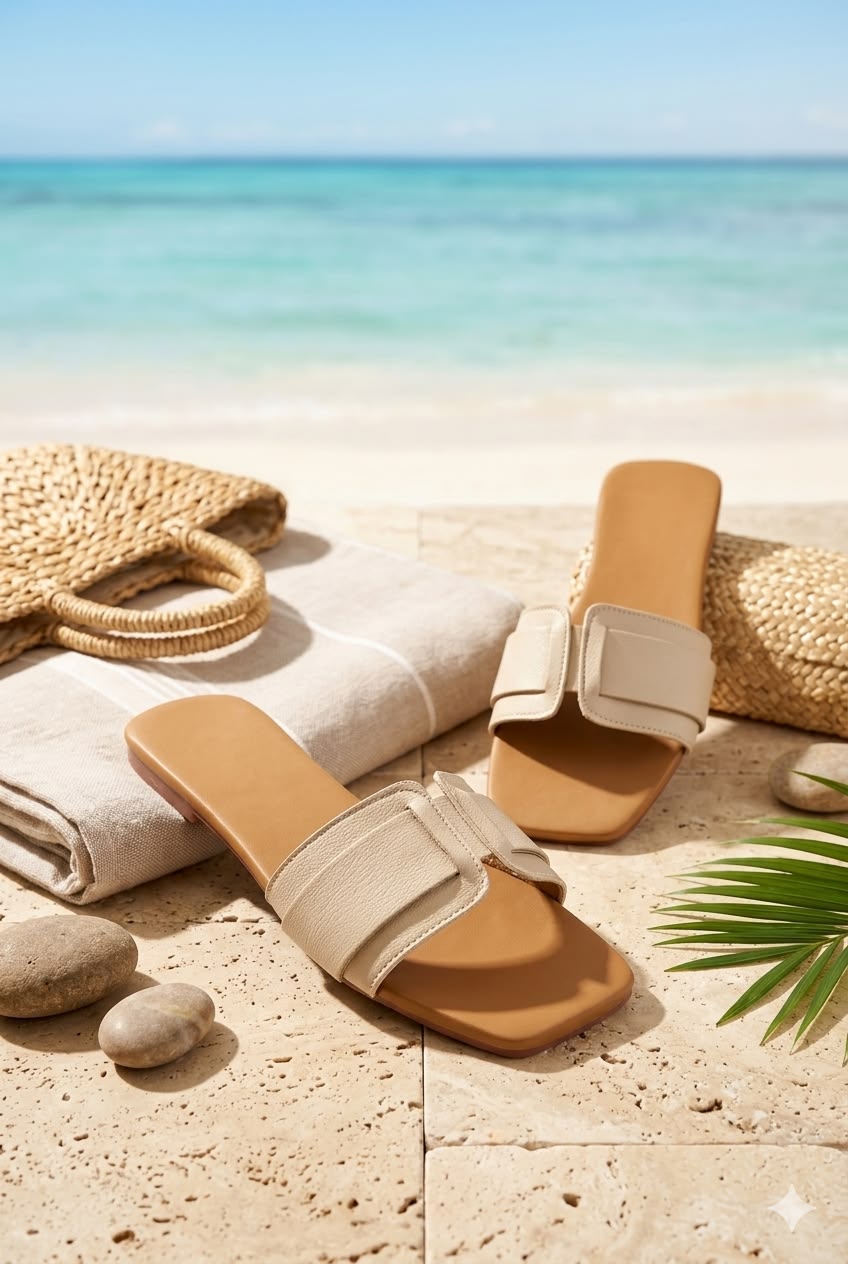 Summer Sandal Photo 0112 Creative Design Generator Genflow template preview