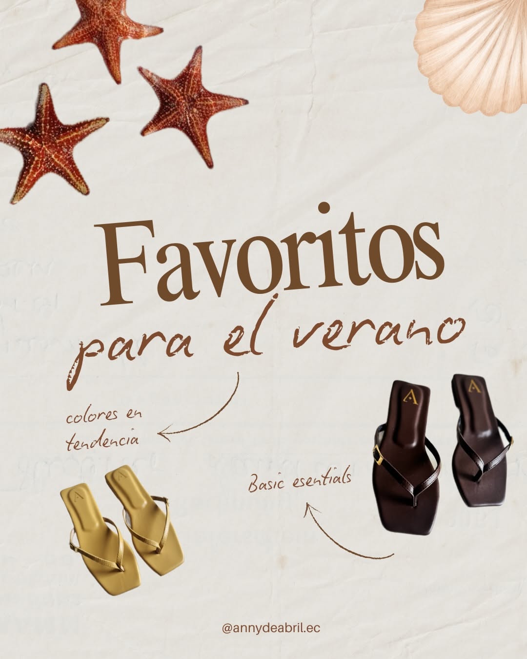 Favoritos Por Una Razón. 🐚✨ Básicos, Cómodos Y En Tendencia. Las Sandalias Diseñadas Creative Design Generator Genflow テンプレートプレビュー