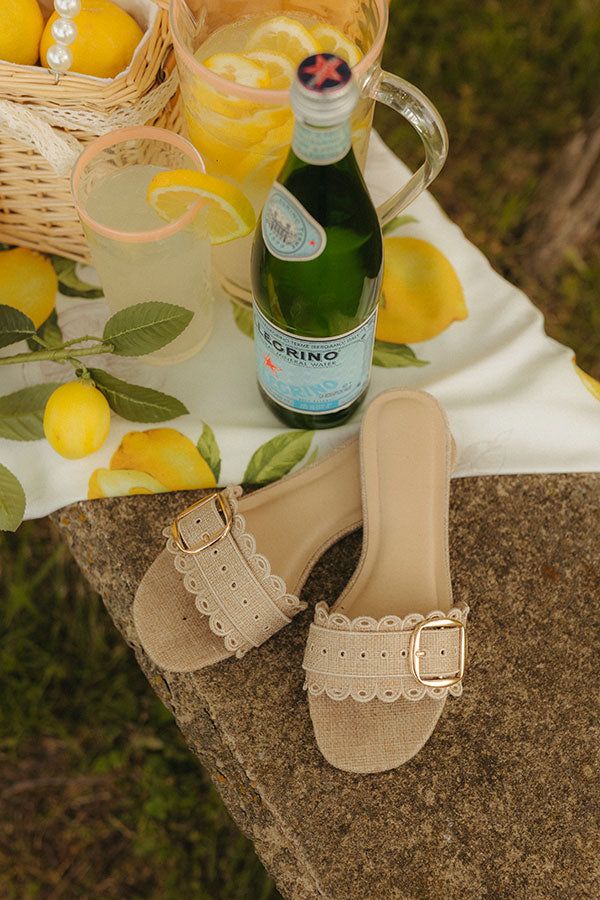 The Andrea Scalloped Sandal in Natural Image 1 Creative Design Generator Genflow テンプレートプレビュー